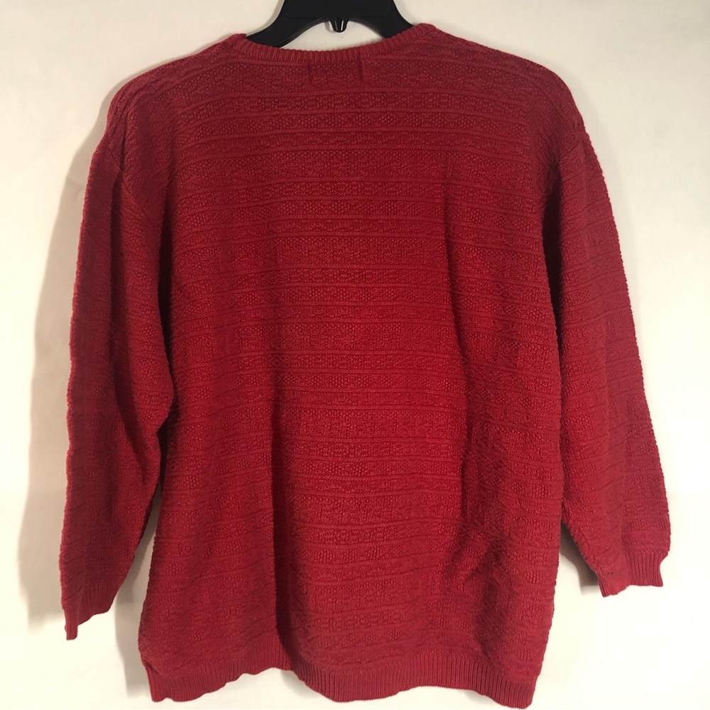Talbots L Petite Pullover Patterned Knit Sweater … - image 2